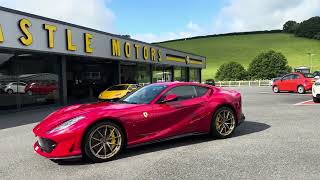 2018 FERRARI 815 SUPERFAST 65 V12 Coupe in Rosso 70th Anniversary for sale at Castle Motors [upl. by Bonaparte]