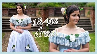 Making an 1840s dress Part II [upl. by Ttenrag790]