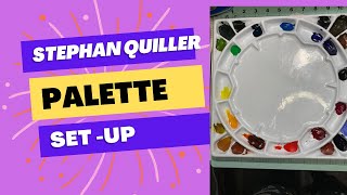 Quiller Palette Prep and Set  Up watercolor art painting [upl. by Fulbert]