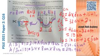 Math PSLE 2021 Paper 2 Q16  Part 7 Suggested Solutions [upl. by Relyt702]