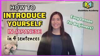 HOW TO INTRODUCE YOURSELF in JAPANESE  EASY for BEGINNERS  FREE TUTORIAL [upl. by Tebor648]