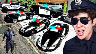 ROBANDO COCHES de POLICÍA MILLONARIOS en GTA 5 Mods [upl. by Adnovahs485]