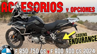 Accesorios y Cadena Endurance para BMW F 850 750 800 2024 GS  Recomendaciones y razones SRTV132 [upl. by Ennovyahs759]