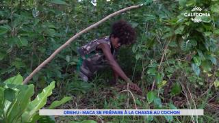 Drehu  Maca se prépare à la chasse au cochon [upl. by Eryt]