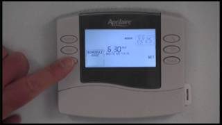 Aprilaire 8463 Thermostat Instructional Video [upl. by Sabanrab]