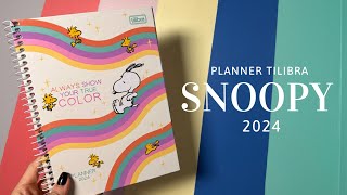 Planner Snoopy 2024 Tilibra  O planner pra quem gosta de cor [upl. by Fretwell]