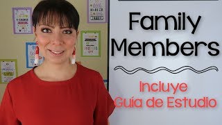 MIEMBROS DE LA FAMILIA EN INGLÉS Y SU PRONUNCIACIÓN [upl. by Isdnyl]