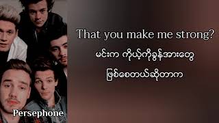 One Direction  Strong  Myanmar Subtitles  Lyrics [upl. by Assyli]