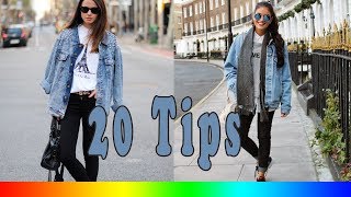 20 Style Tips On How To Wear Oversized Denim Jackets [upl. by Albert]