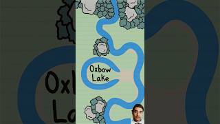 Oxbow lake का निर्माण कैसे होता🌪🤯 oxbow geography lake viralvideo shortsfeed map animation [upl. by Saltsman702]