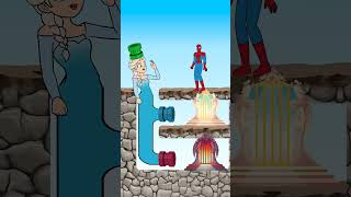 Will Elsa help Spiderman or Pricess Daisy 🕷 Choose Heaven Or Hell 👸 Story shorts tiktok viral [upl. by Palla]