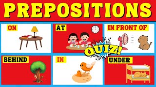 Fun Preposition Quiz for Kids  Interactive Learning Game  Grammar Practice for Elementary Students [upl. by Sitnerp]