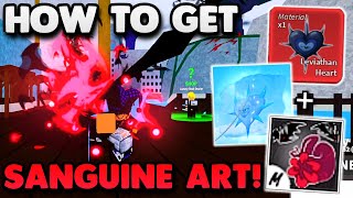 How To Get NEW Sanguine Art FULL GUIDE  FASTEST WAY TO GET  Blox Fruits Update 20 [upl. by Alyks]