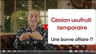 Cession de lusufruit temporaire de parts de SCI à lIR à une société dexploitation à lIS [upl. by Nowyt81]