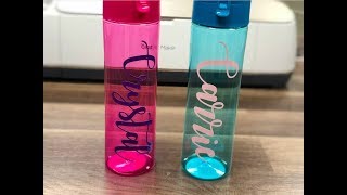 How To Personalize A Water Bottle With Cricut [upl. by Galer166]