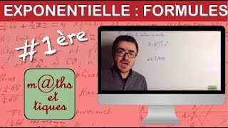 Appliquer les formules sur la fonction exponentielle de base e  Première [upl. by Christie]