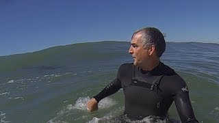 Great White Shark Surprises Solitary Surfer [upl. by Marlie795]