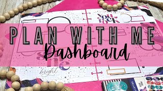 Plan With Me  Dashboard  Using Older Sticker Books [upl. by Vander535]