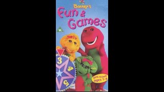 UK VHS Start amp End Barneys Fun and Games 1998 V2 [upl. by Lodmilla]