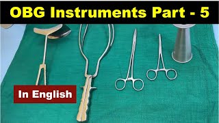 OBG instruments Part5 English  Nursing Lecture [upl. by Ainessey]