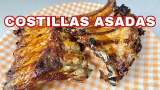 COSTILLAS DE CERDO ASADAS CON SALSA BARBACOA [upl. by Euqinahs169]