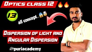 613 Dispersion  Angular dispersion and Dispersive power optics puriacademy [upl. by Tterb]