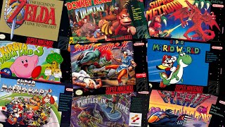 Top 300 best Super Nintendo games in chronological order 1991  1997 [upl. by Coulson]