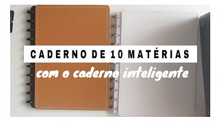 Organizando um caderno de 10 matérias com o caderno inteligente [upl. by Joletta]