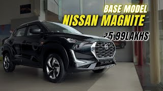 Nissan Magnite Base Model XE 2024 Review Features On Road Price [upl. by Airetnuhs]