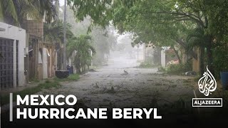 Hurricane Beryl strengthens Storm headed towards Mexico’s Yucatan peninsula [upl. by Pearle]