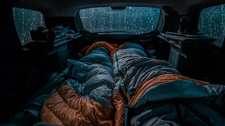 10 Hours ⚡️ Rain Sound On Window Car with Thunder SoundsㅣSleep Study and Relaxation Meditation [upl. by Assirual48]