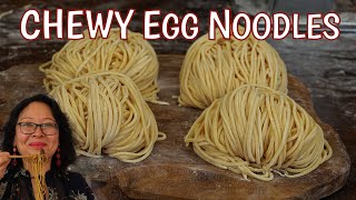 How To Make Chinese Egg Noodles At Home Easy to Get a Chewy Texture [upl. by Borszcz964]