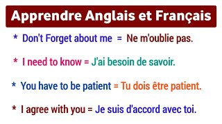 Apprenez langlais et Français Rapidement  Phrases Courtes et Très Utiles Pour Apprendre Anglais 🔥 [upl. by Teilo16]