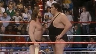 quotHacksawquot Jim Duggan vs Andre the Giant June 4 1988 [upl. by Oker]