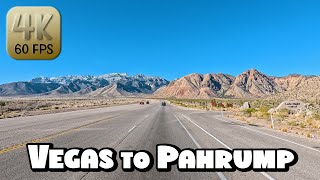 Driving from Las Vegas to Pahrump Nevada in 4k Video [upl. by Ful873]