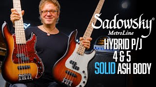 NEW The SADOWSKY MetroLine Hybrid PJ Bass  SOLID BODY  4 amp 5String  Demo w Lars Lehmann [upl. by Rolandson]