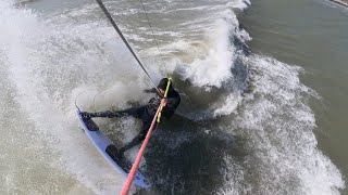 Small Wave Kite fun at Marazion [upl. by Adnilemreh]