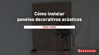 Cómo instalar paneles decorativos  BAUHAUS [upl. by Cotterell399]