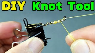 This Fishing Hook tying tool is very easy to make Fishing Knot Tool Fishing Knots DIY Fishing [upl. by Isma]