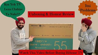 Hisense 55inch 4K Smart LED TV Unboxing amp Detailed Review  Is it worth buying ProblemsInHiSenseTV [upl. by Vivienne]