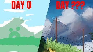 How I Improved My Background Paintings in 7 DAYS [upl. by Ploch969]