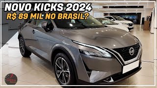 NOVO NISSAN KICKS 2024 INSPIRADO NO QASHQAI TERA PREÇO MELHOR QUE TOYOTA YARIS CROSS 2024 [upl. by Ekrub]