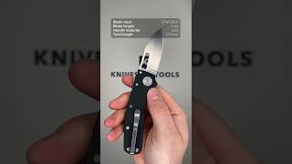 Demko Knives Shark Cub Shark Lock Slicer Shark SC 20CV BLKG10 SS Black G10 pocket knife [upl. by Ailedamla]