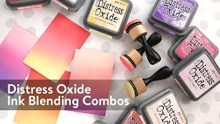 Distress Oxide Ink Blending Color Combinations 1 [upl. by Felske]