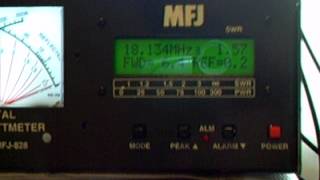 MFJ828 Digital SWR Watt Frequency Counter HF  CB Meter Overview [upl. by Ailahs640]