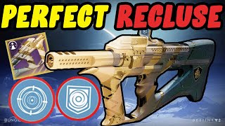 MY PERFECT SHINY RECLUSE IS AMAZING  Destiny 2 Recluse [upl. by Eissac]