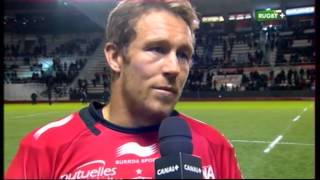 Top14 J21 2013 2014 Toulon vs Oyonnax ITW Jonny Wilkinson [upl. by Teik820]