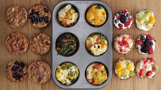 Three Healthy Breakfasts In A Muffin Tin [upl. by Jedthus122]