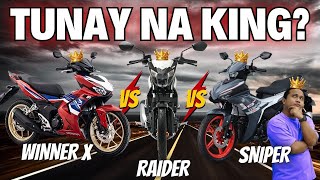 Winner X vs Raider vs Sniper Sinong Tunay na King [upl. by Elagibba]