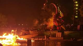 Disneyland Fantasmic Dragon Breathing Fire 2023 [upl. by Ranee]